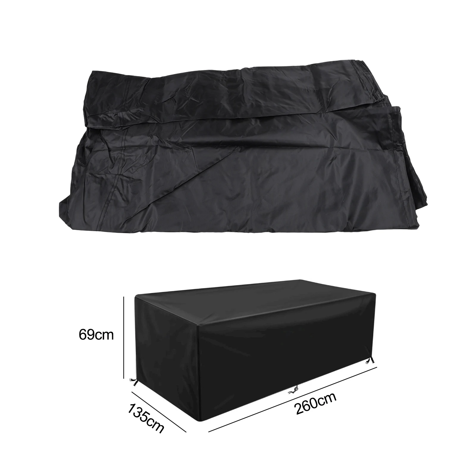 Adjustable Pool Table Covering 260*135*69cm 8ft Pool Table Cover Adjustable Drawstrings Easy To Clean Material