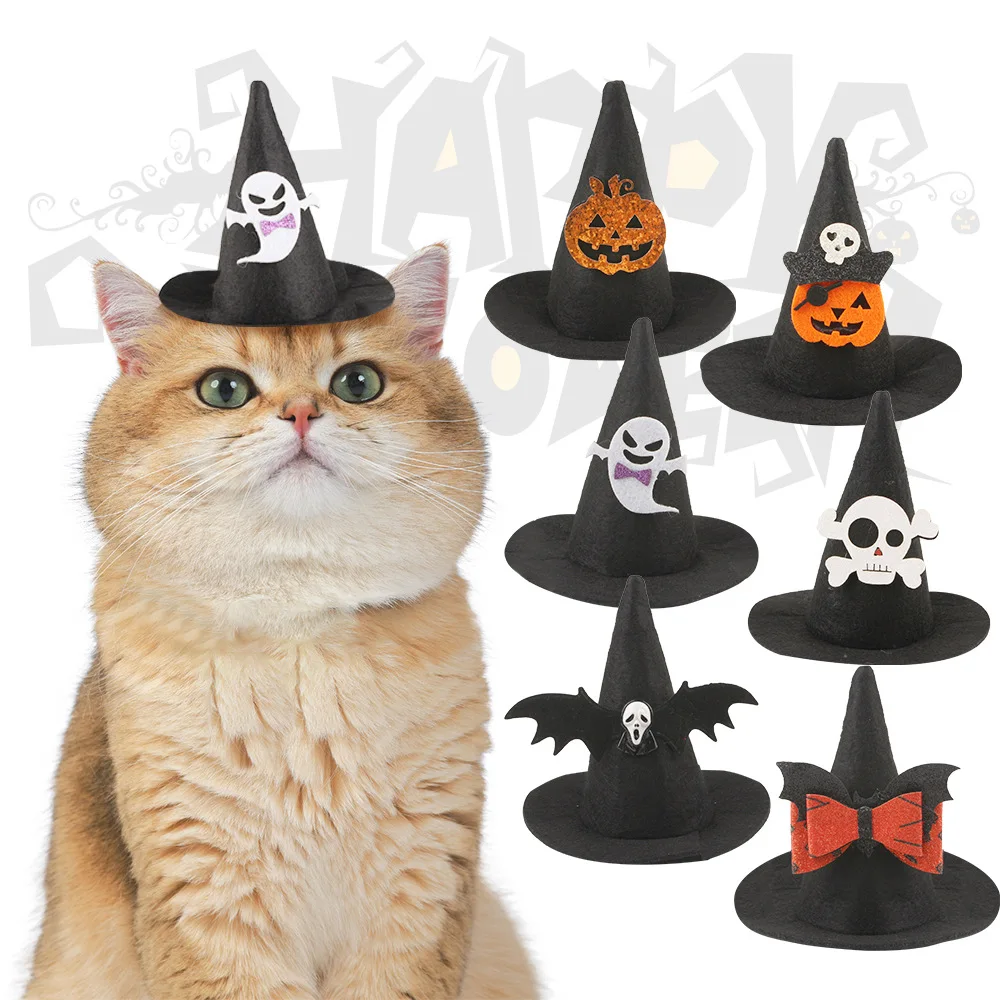 Pet Halloween Party Hat, Bat, Cat, Cat Hat, Halloween Vibe, Witch Tricorne, Pet Headgear