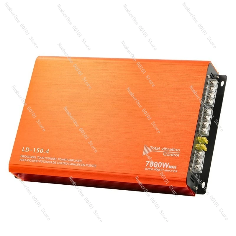 Four-way Power Amplifier 4*100W Car Audio Modification 9800 Four-channel Car Amplifier