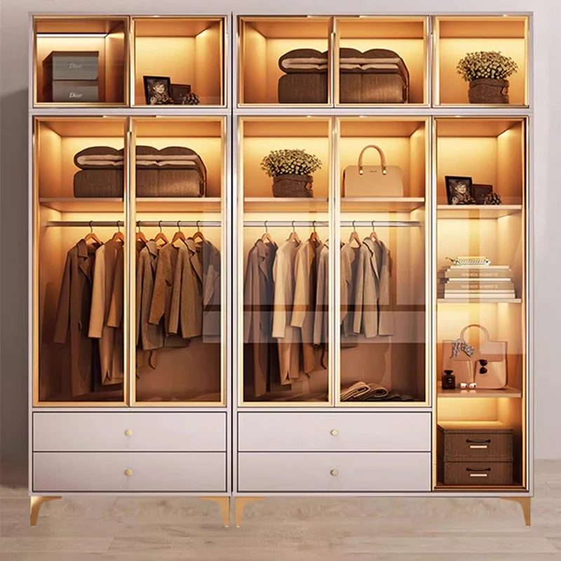 Organizer Partitions Wardrobe Clothes Door Bedroom Armable Shelf Closet Minimalist Nordic Modern Guarda Roupa Home Furniture