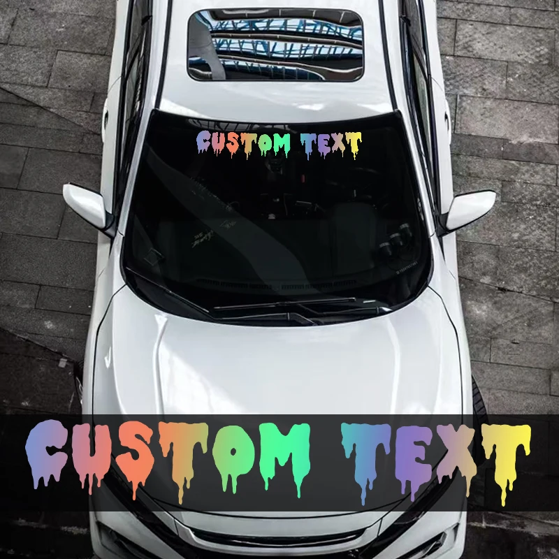 

1 шт., наклейки на автомобиль на заказ, авто лобовое стекло, самоклеящаяся водонепроницаемая наклейка на переднее лобовое стекло автомобиля, персонализированная виниловая наклейка для лодки «сделай сам»