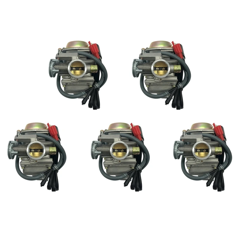 

5X Carburetor Fuel Carb For Gy6 125Cc 150Cc 4 Stroke Engine Scooters Atv