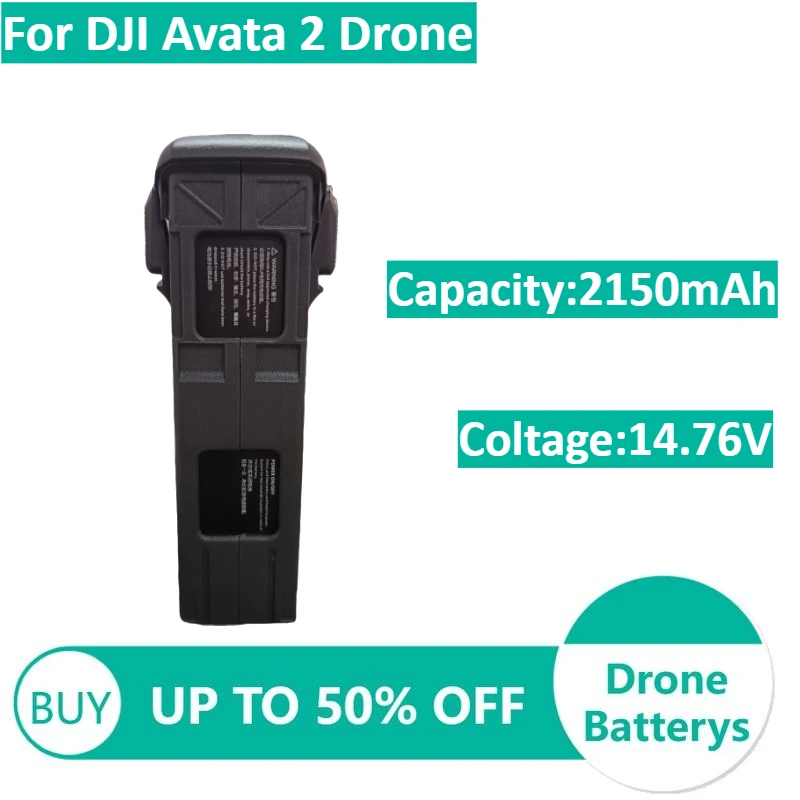 

2150mAh 14.76V for DJI Avata 2 Drone Compatible Avata 2 Intelligent Flight Battery 145g Drone Batterys