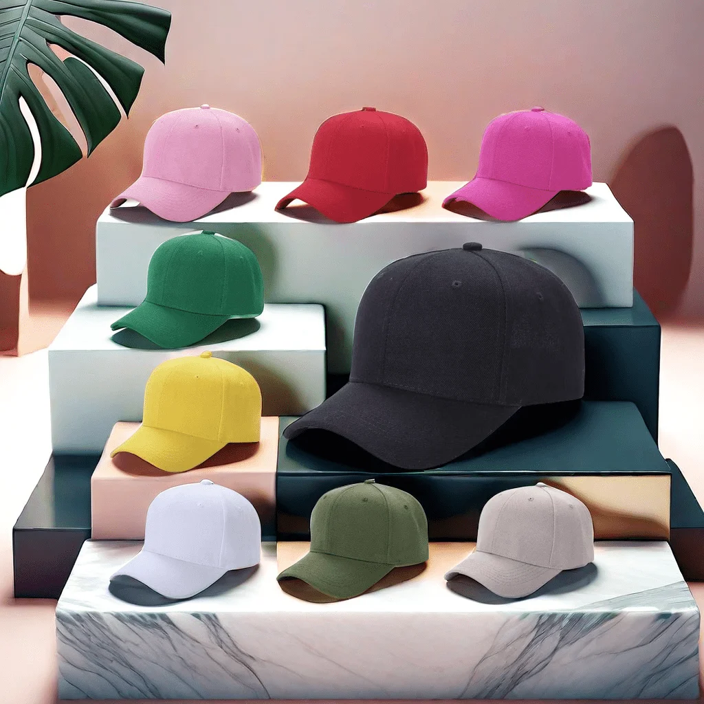 Nine solid color diy hats, outdoor sports hats, fashion color, men, women, boys and girls