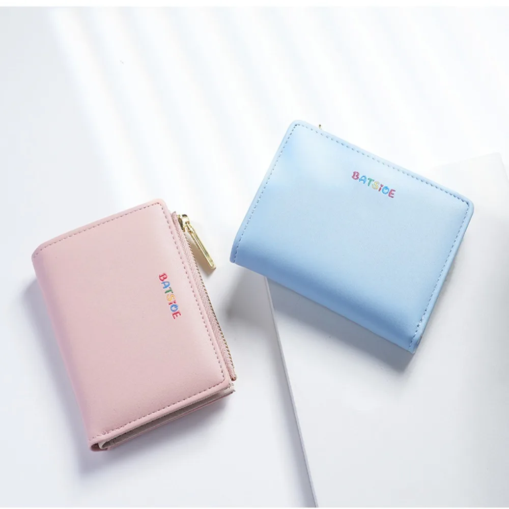 Portable PU Leather Money Bag Large Capacity Korean Women Wallet Multi Card Position Coin Purse Women