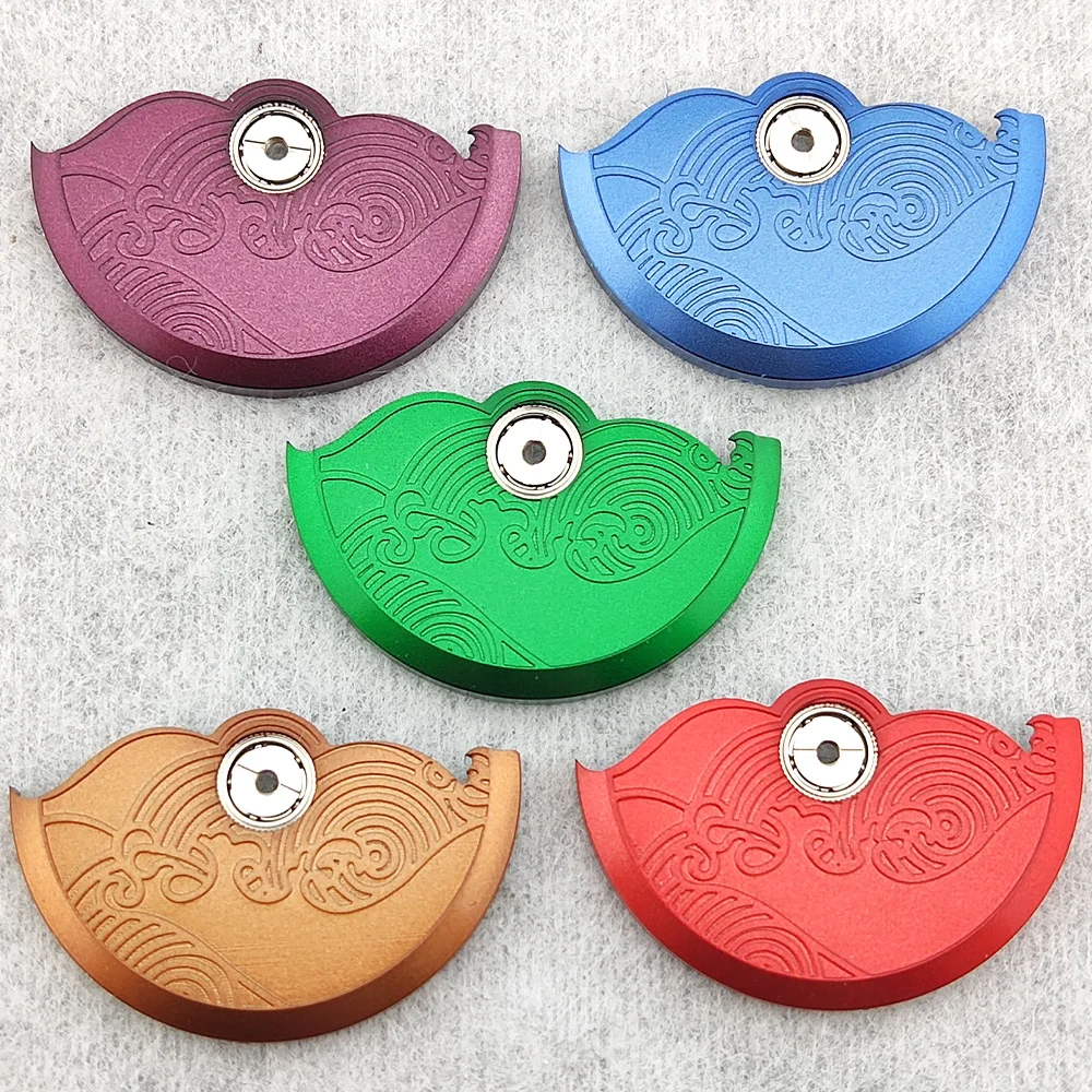 NH35 Oscillating Weight Rotors Oriental Cloud Wave Colorful Metal Rotors Compatible Fit NH35 36 38 4R Movement Replacement Parts