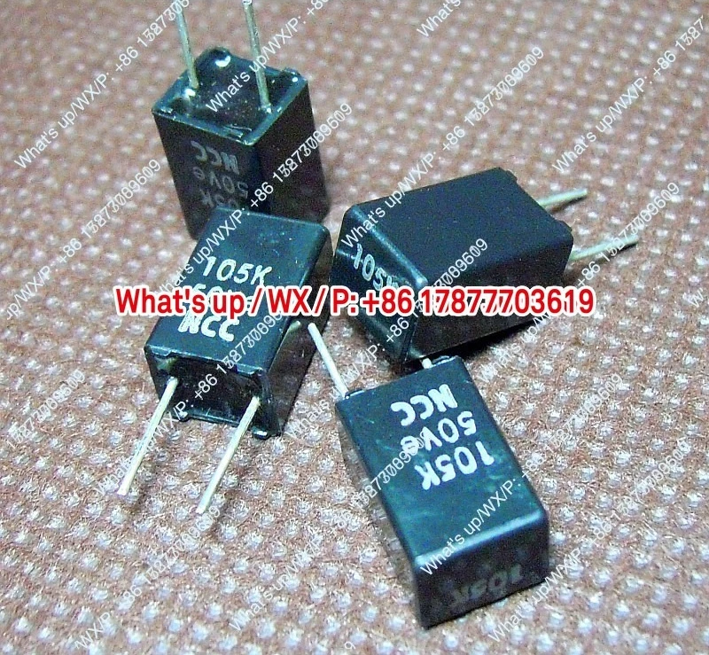 Japanese original 1UF 50V 6x7.5x11.5 high-end silver word beautiful sound film capacitor 5P Pack 10 pieces