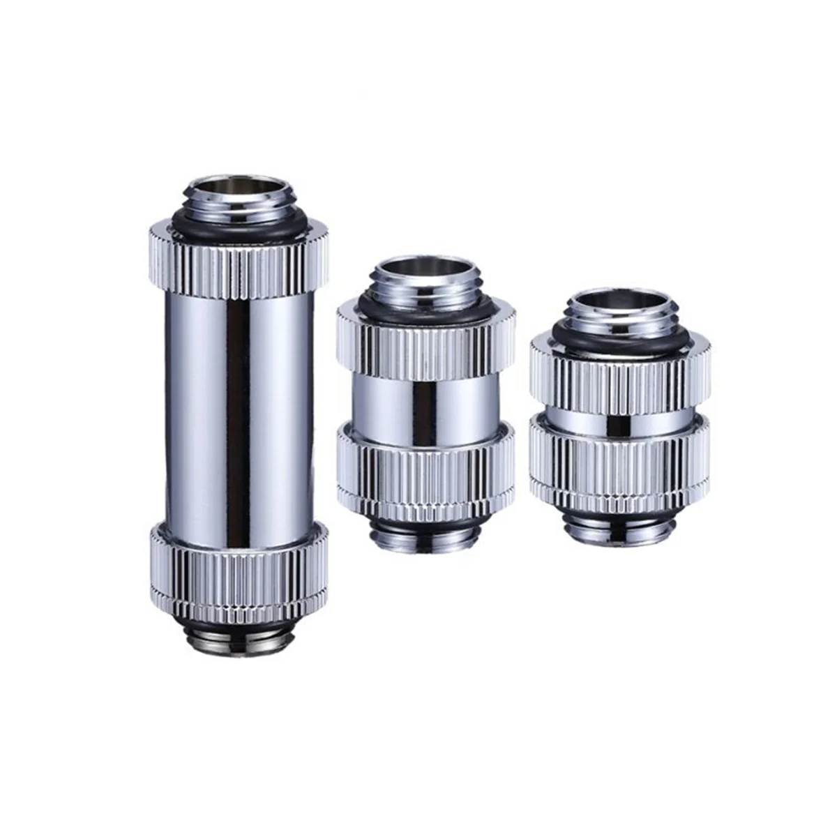 Conectores giratorios macho a macho G1/4 de pulgada - Accesorios de refrigeración por agua SLI de cobre para PC, longitudes ajustables D
