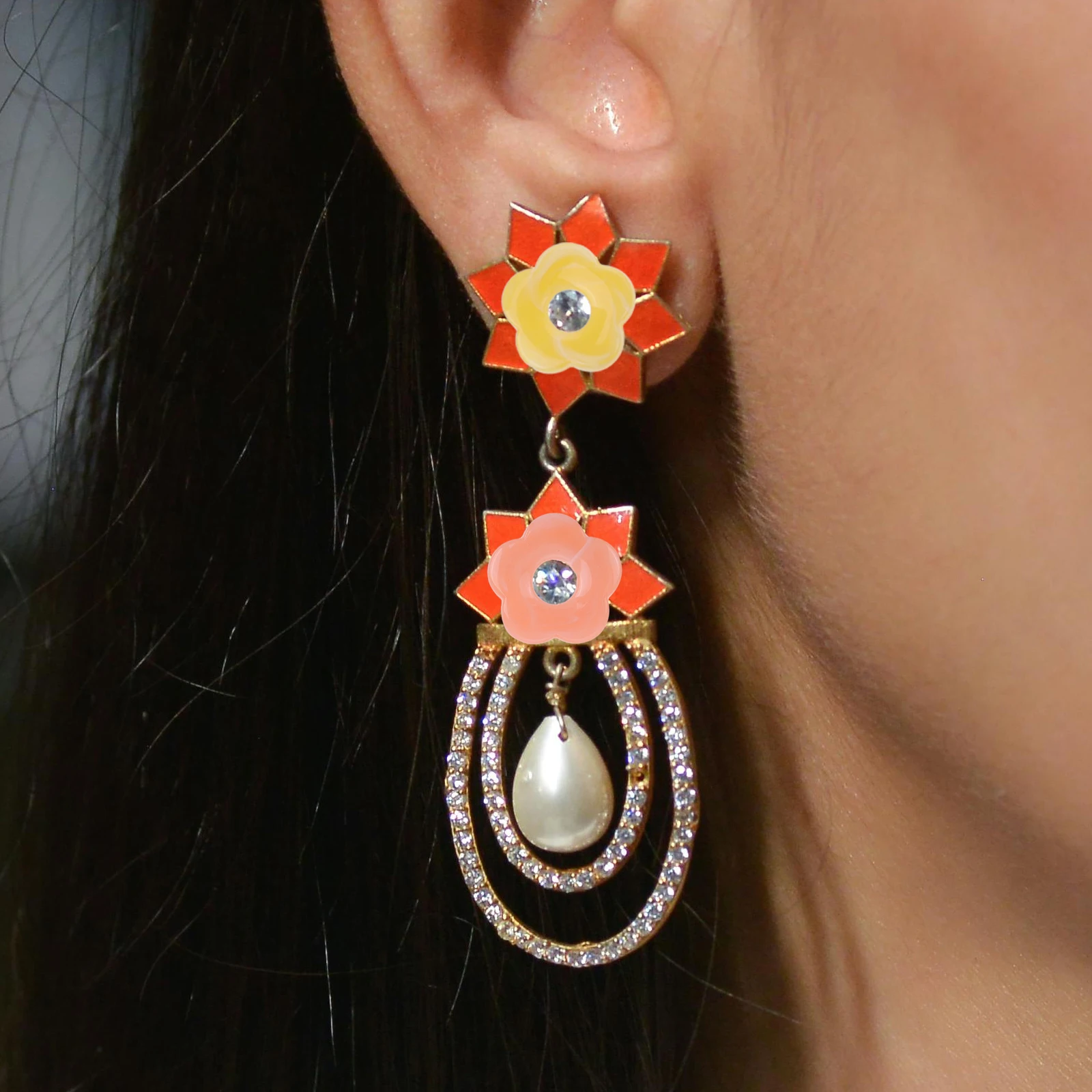 

50 шт., свободные цветы для изготовления ювелирных изделий, бусины в форме цветка, браслет «сделай сам», ожерелье, аксессуары для волос, разделительные бусины