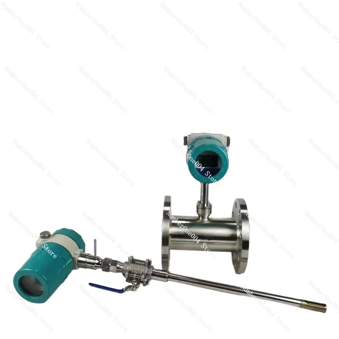 Thermal Gas Mass Flowmeter Plug-in Pipeline Compressed Air Oxygen Nitrogen Natural Gas Factory Direct Sales