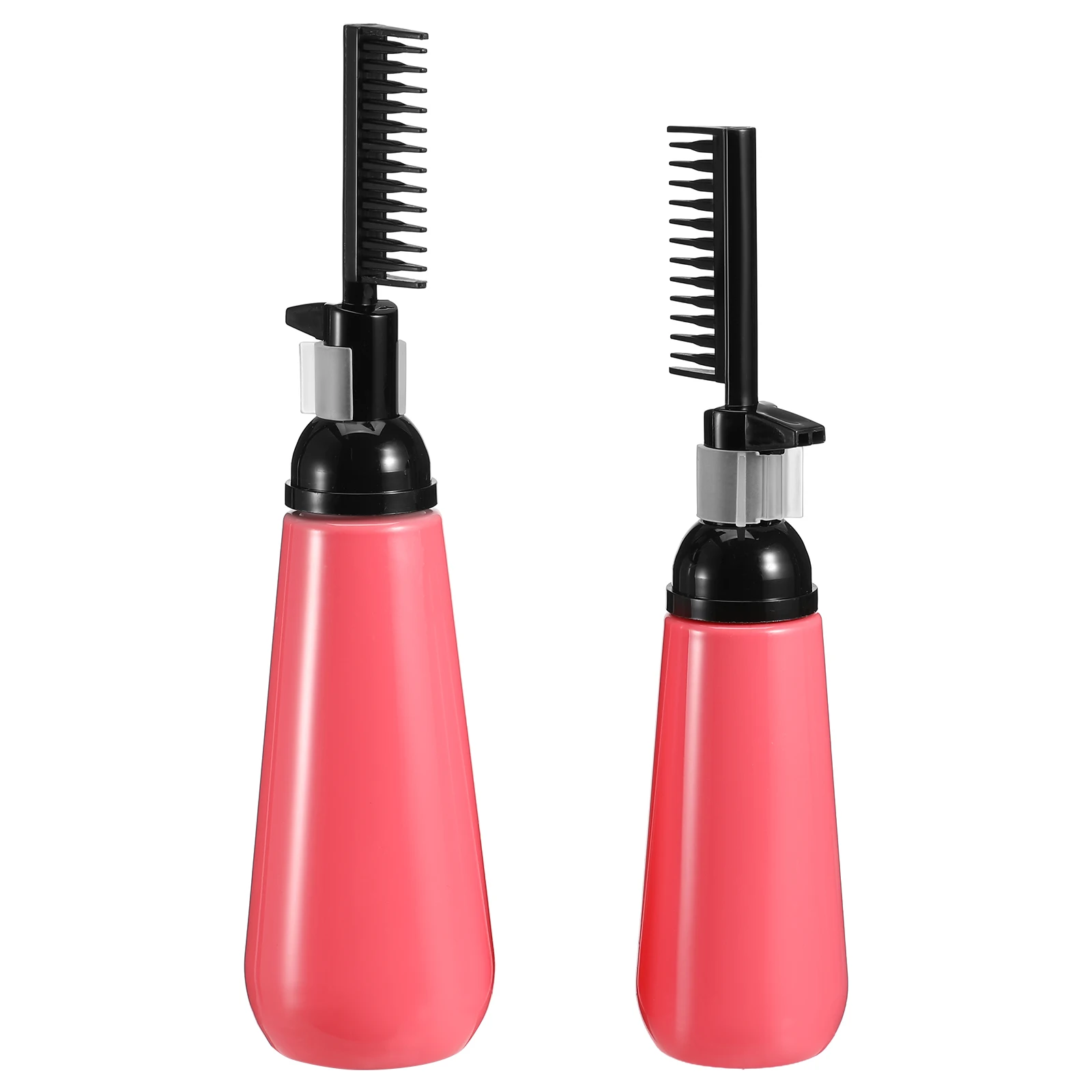 

2pcs Dye Comb Bottle For Root Touch Up, Plastic Hair Coloring Dispenser, Salon Applicator For Home Use, Styling Tool