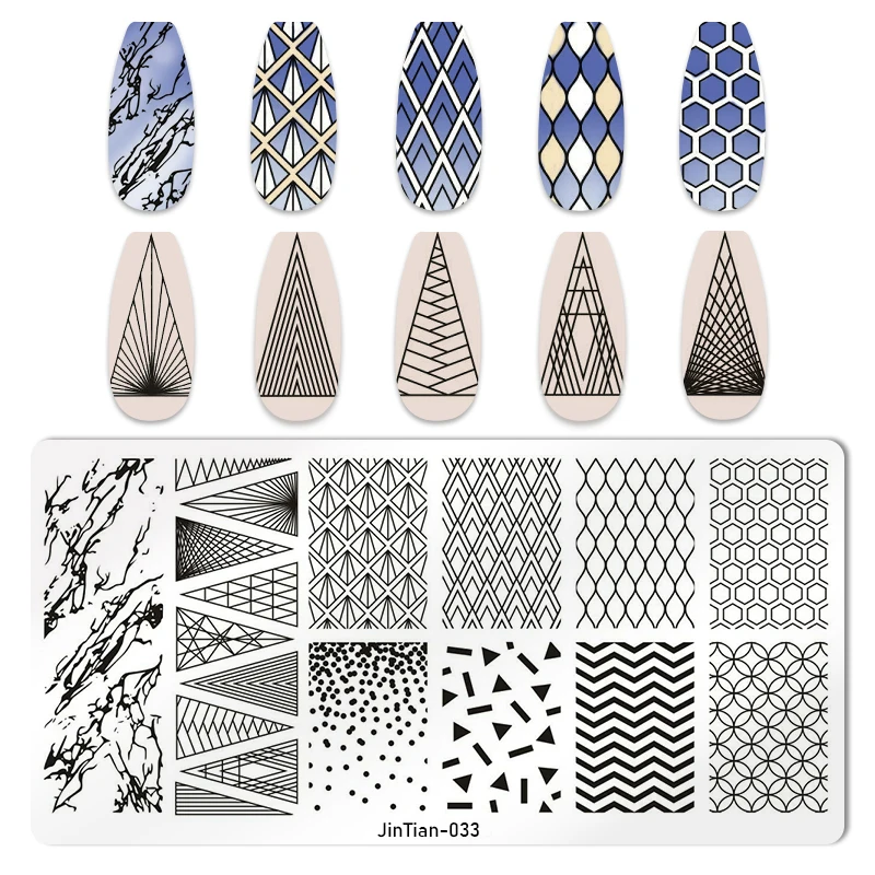 Nail Art Templates European architectural pattern angel priest Flower Geometry Stamping Plates DIY Image Printing Stencil Tools