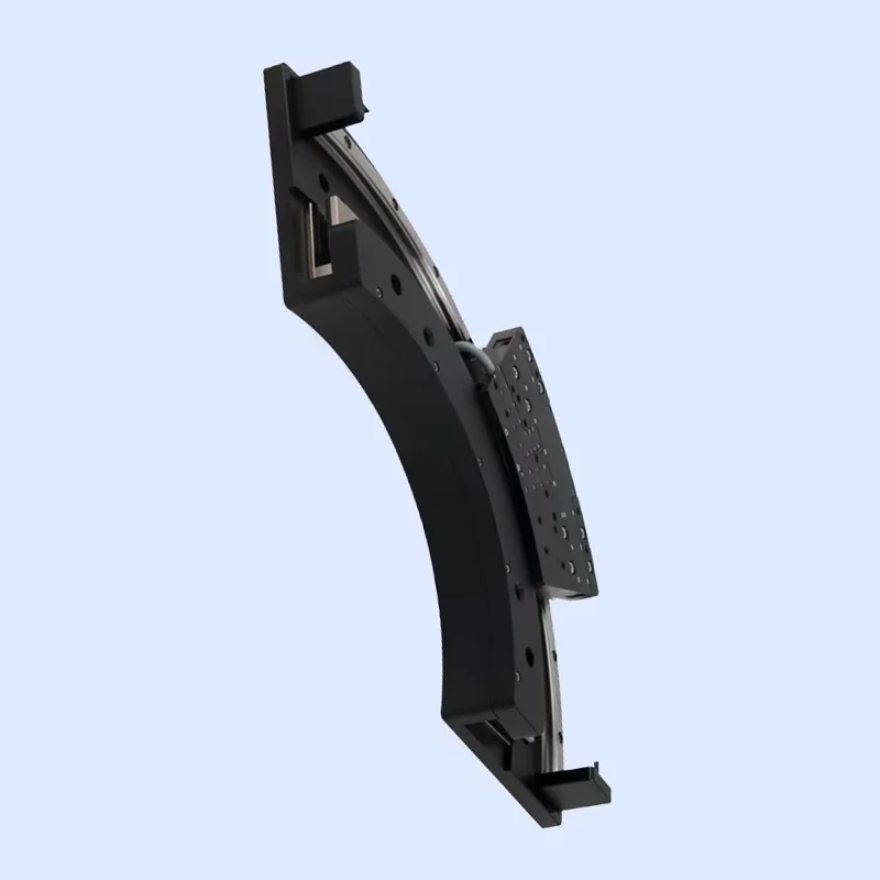 High-precision, high-stability, low-noise fan-shaped displacement stage