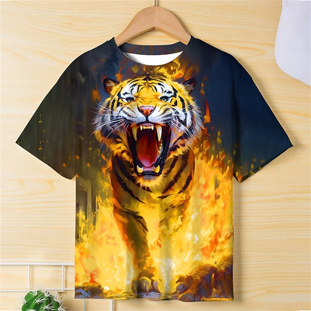 2024 Kids Boys Girls Casual T-Shirts 3d Printed Cartoon Funny T Shirt Children Birthday Gift Tshirts Baby Clothes Summer