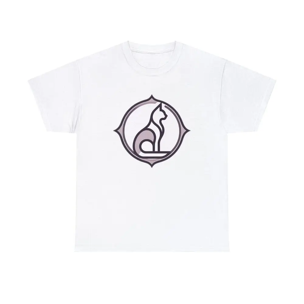 Sleek And Chic Stylish Minimalist Cat Logo Feline Pet Lover Unisex T-shirts Cotton Luxury Brand Vintage Oversized