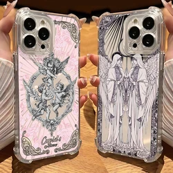 Middle Ages Retro Cupid Angel Phone Case For Samsung Galaxy S25 S24 S23 S22 S21 S20 Note20 FE Ultra Plus 5G Anti Fall Clear TPU