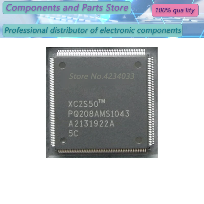 1PCS  XC2S50-5PQG208I XC2S50-5PQG20 XC2S50-5PQG  QFP208  New Original Stock