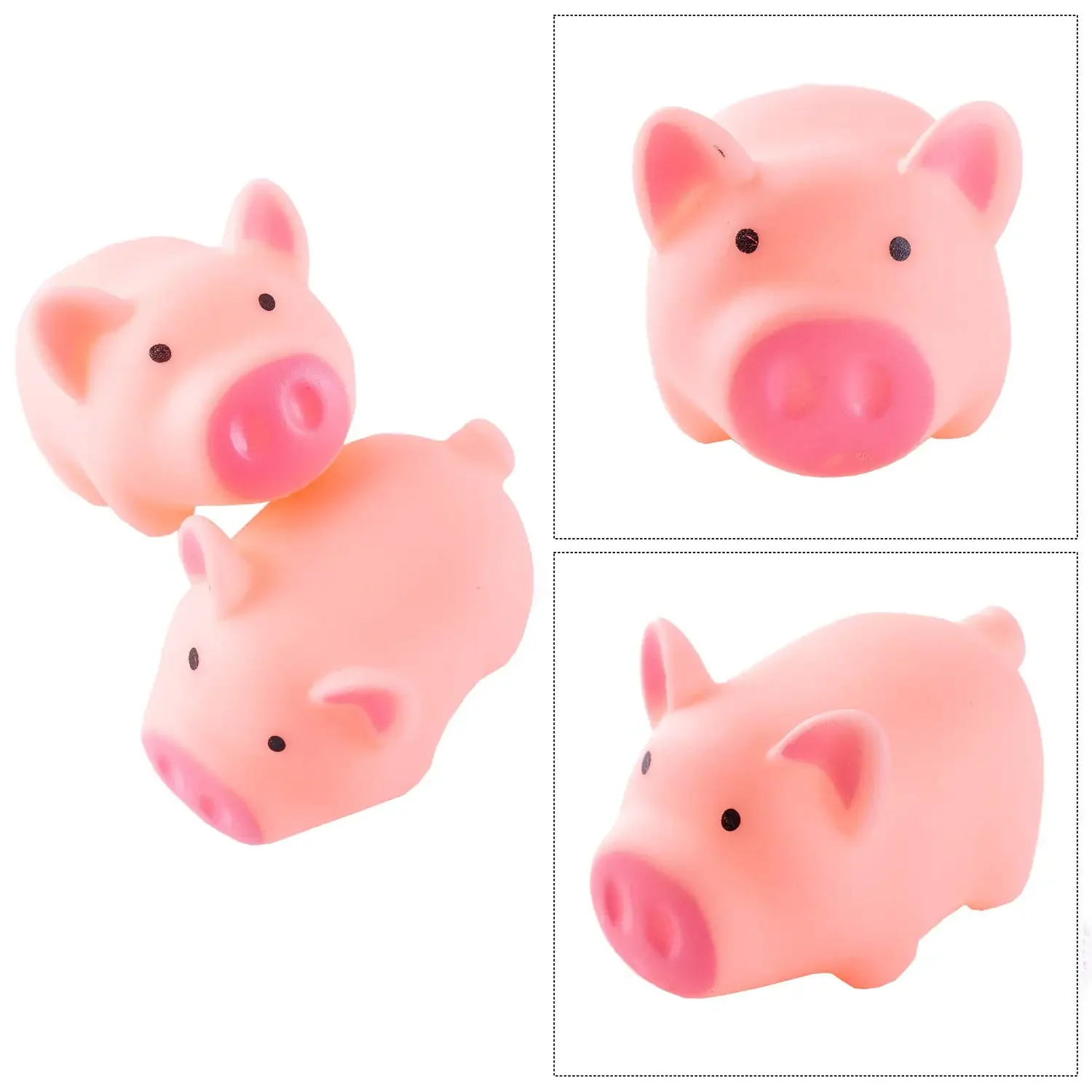 Mini cochons en caoutchouc pour la décoration de la baignoire, jouets en mousse, cadeaux de faveur de fête d\'anniversaire, 10 pièces