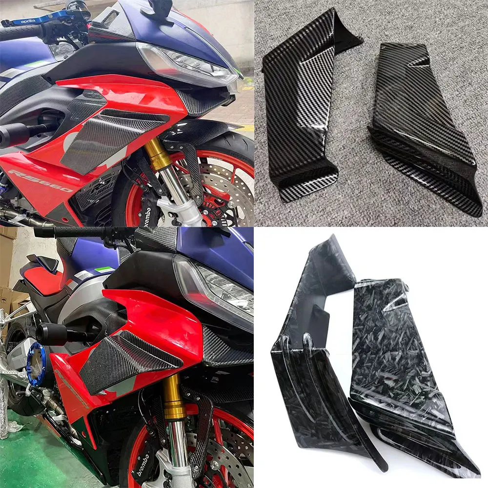 

Для Aprilia RS660 Tuono 660 2020 2021 2022 2023 RS 660 мотоциклетные зеркала Winglets, аэродинамические боковые крылья обтекатель спойлера