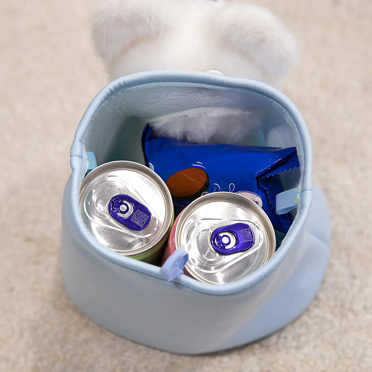 กระเป๋าใส่ของเล่นตุ๊กตาสุนัขน่ารัก กระเป๋าเก็บของตกแต่งห้องน่ารัก การ์ตูนตุ๊กตาสุนัข กระเป๋าสะพายข้าง ตุ๊กตาสุนัขขนนุ่ม ของขวัญสำหรับเด็ก