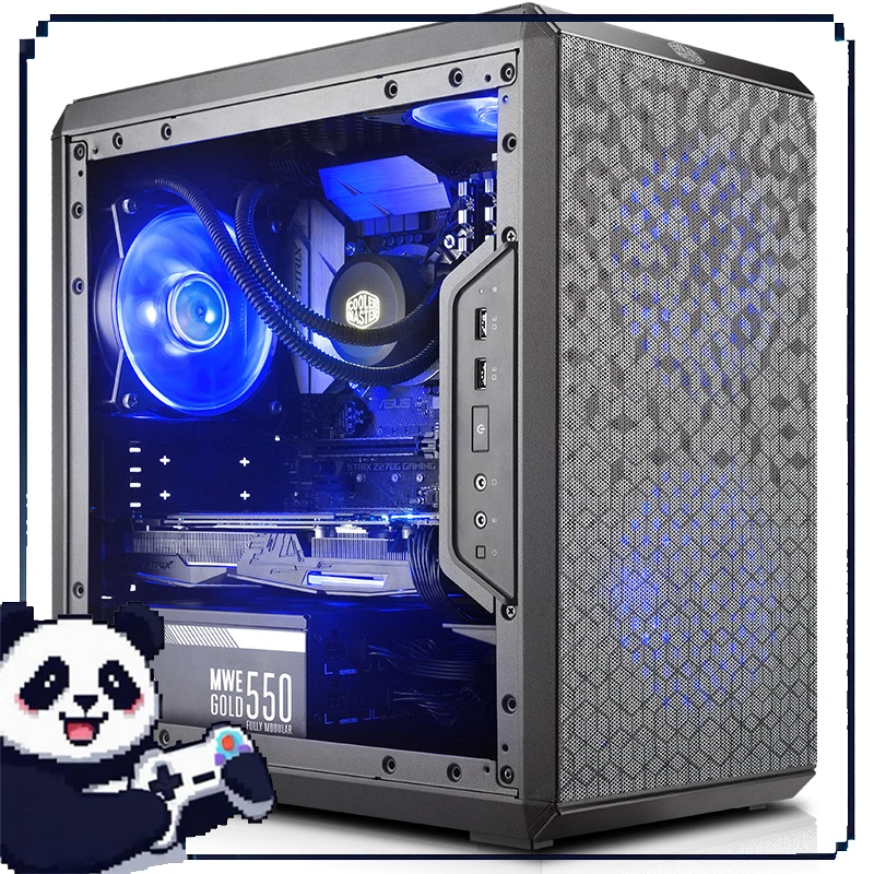 Q300l Custodia Matx Mini Custodia compatta magnetica antipolvere Rete Supporta scheda grafica da 360 mm Custodia mini host portatile trasparente laterale