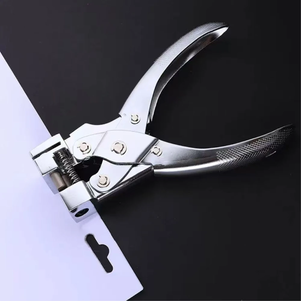 T Shape Hole Punch Slot Cutter Paper PVC Card Tag Puncher Pliers DIY Punch Tool Office Badge Paperboard