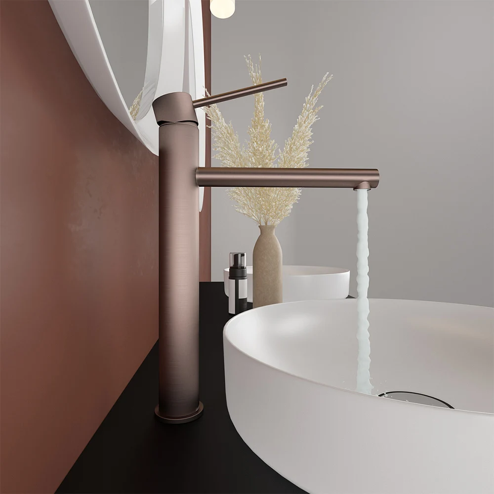 vessel-bathroom-basin-faucet-brushed-rose-gold-tall-faucet-cold-hot-deck-mounted-mixer-water-tap-gun-metal-brushed-gold-black