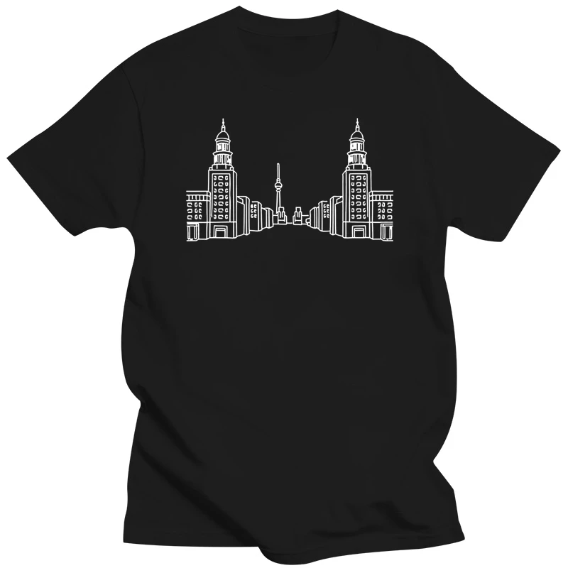 Men's Frankfurter Tor Berlin t shirt create 100% cotton Euro Size S-3xl Unique Graphic Casual Spring cool shirt