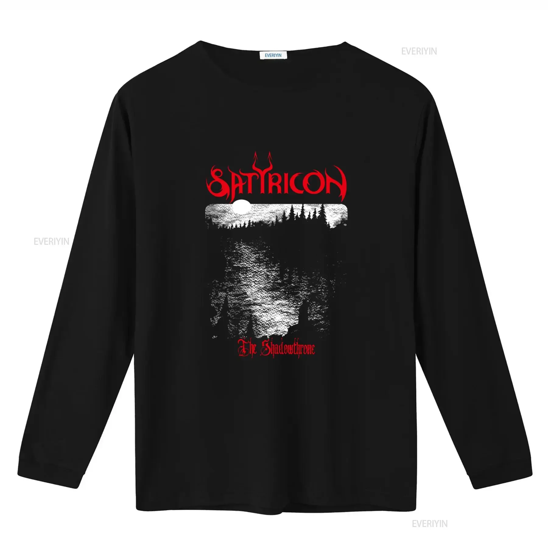 SATYRICON The Shadowthrone T Shirt Perfect for Metal Fans and Concert Attendees vintage Washed Stylish Soft Breathable