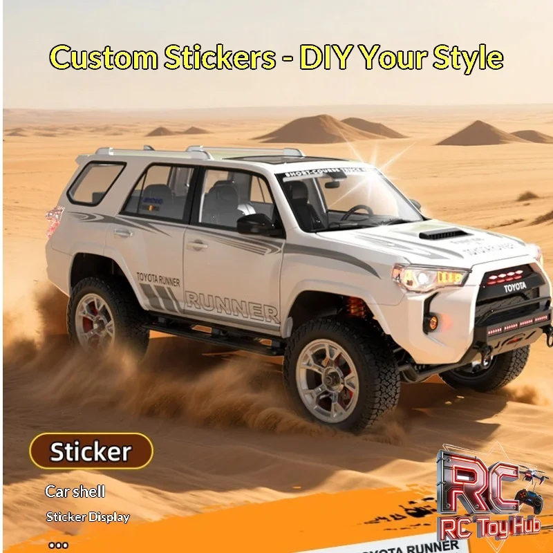 2026 JJRC 4Runner 1 18 Rc Off Road Car Metal Drive Shaft Suspension Shock Absorption Metallic Paint Enlarge Metal Rims
