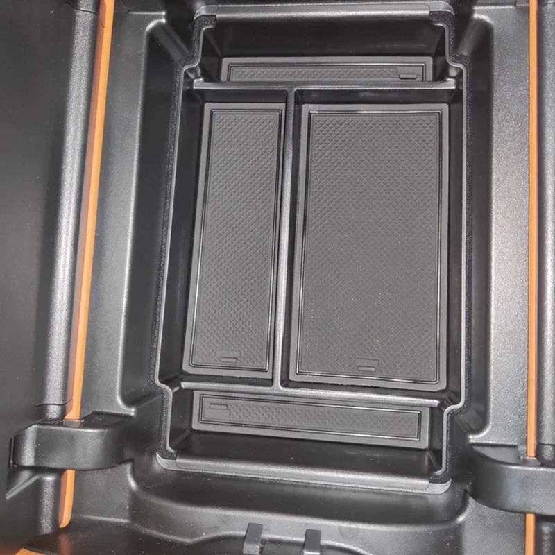 Car Lower Central Control Storage Bag For GWM WEY 07 2024-Present Armrest Box Storage Auto ABS Door Window Lift Tidying Barrel