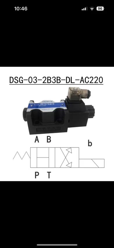 

1PCS Hydraulic-Electromagnetic DSG-03-2B3B-DL (AC220V)and base