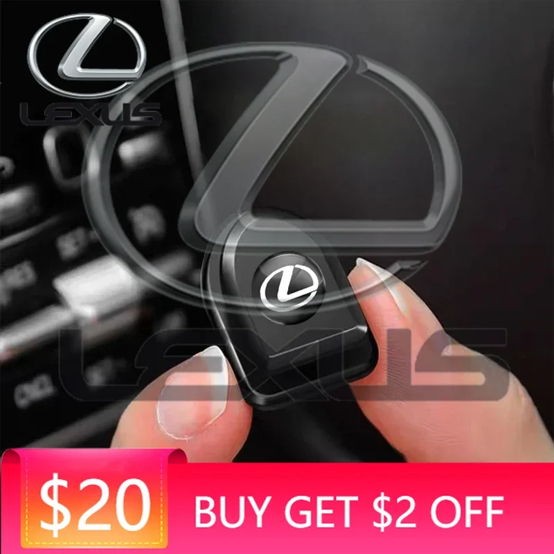 

Emblems For Lexus ES RX NX LS RC IS250 IS300 RX350 LS500 CT200 NX350 LX600 NX260 GX550 2Pcs Car Interior Hooks Storage Holder Or