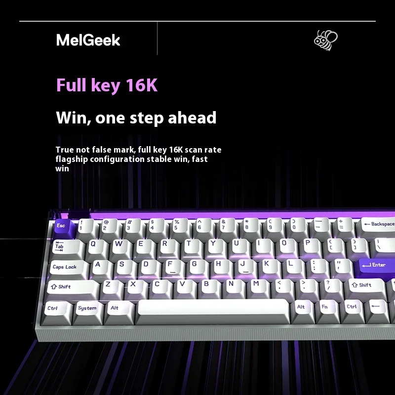 Imagem -05 - Melgeek-interruptor Magnético Ttc Personalizado Teclado E-sport Gaming Made68 Pro Taxa 16k Taxa de Polling 8k 0125 ms rt pc