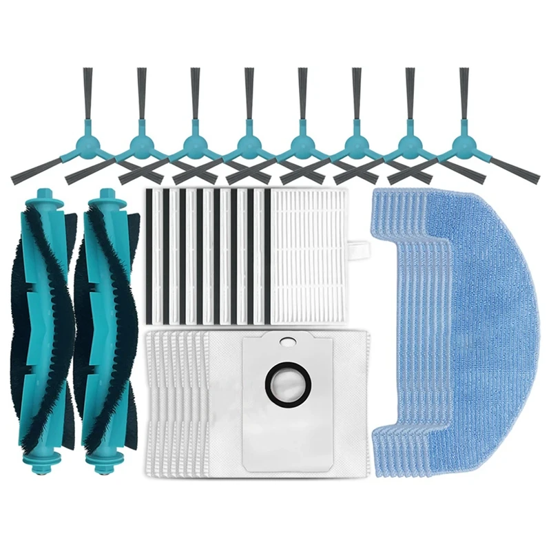 

B02C-For Cecotec Conga 2499 Ultra Home Titanium Advanced / Atvel Smartgyro R80 Main Side Brush Mop Pads Hepa Filter Dust Bags