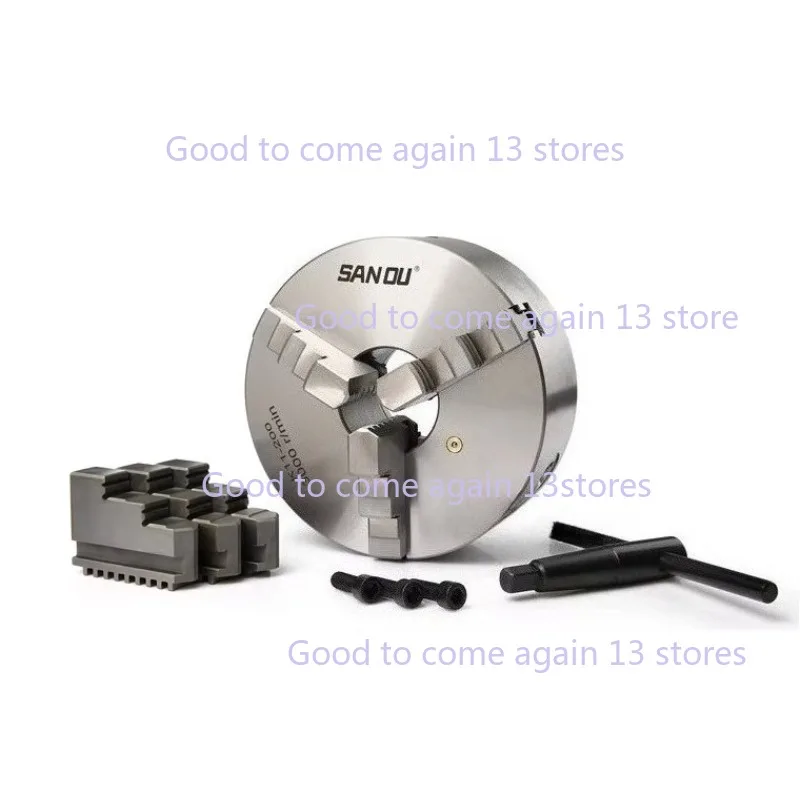 

Lathe Chuck 130mm 160mm Metal Lathe Chuck for SANOU 3 Jaw Self-Centering Chuck K11-130 K11-160 Manual Scroll