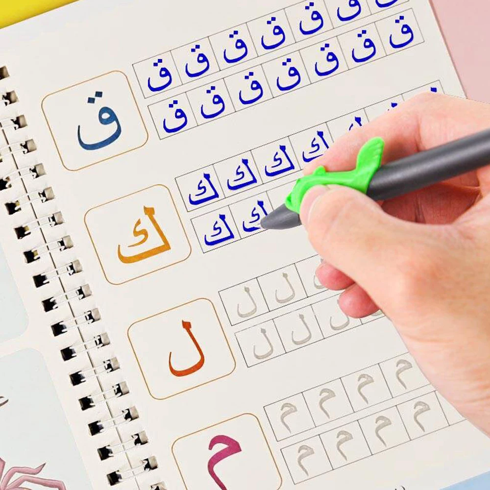 Arabic Alphabet Copybook Calligraphy Children's Notebook Reusable Handwritten Writing Gift Learning Educational Toy Kids