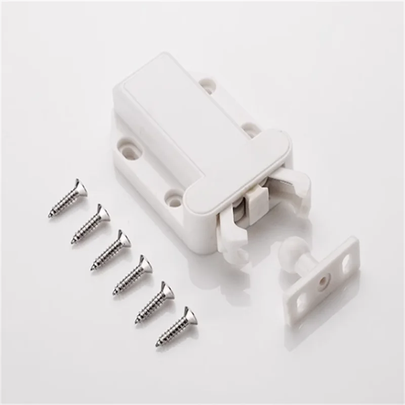 20Pcs ABS Plastic Push to Open Touch Release Cabinet Cupboard Door Catch Latch Beetle Shaped Brown White Black Grey