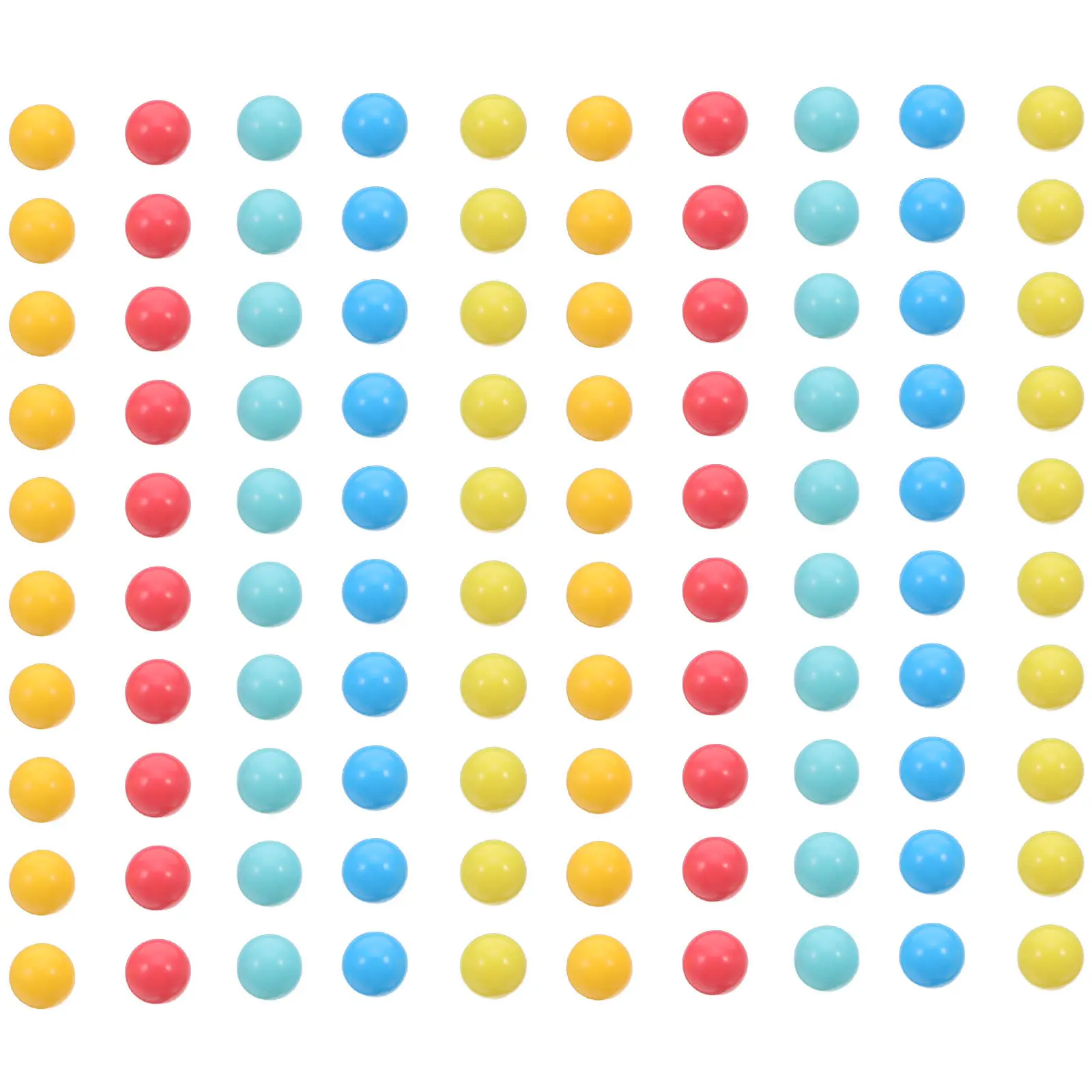 100Pcs Visually Engaging Small Plastic Counting Balls for Math Education Probability Practice Sorting Games Learning Tools