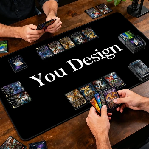 Imagen 1 del producto Tapete de juego personalizado para MTG, tapete de juego DIY para Riftbound, tapete para OPCG, tapete mágico para MTG, antideslizante, duradero, con bordes cosidos, tapete para cartas mágicas.