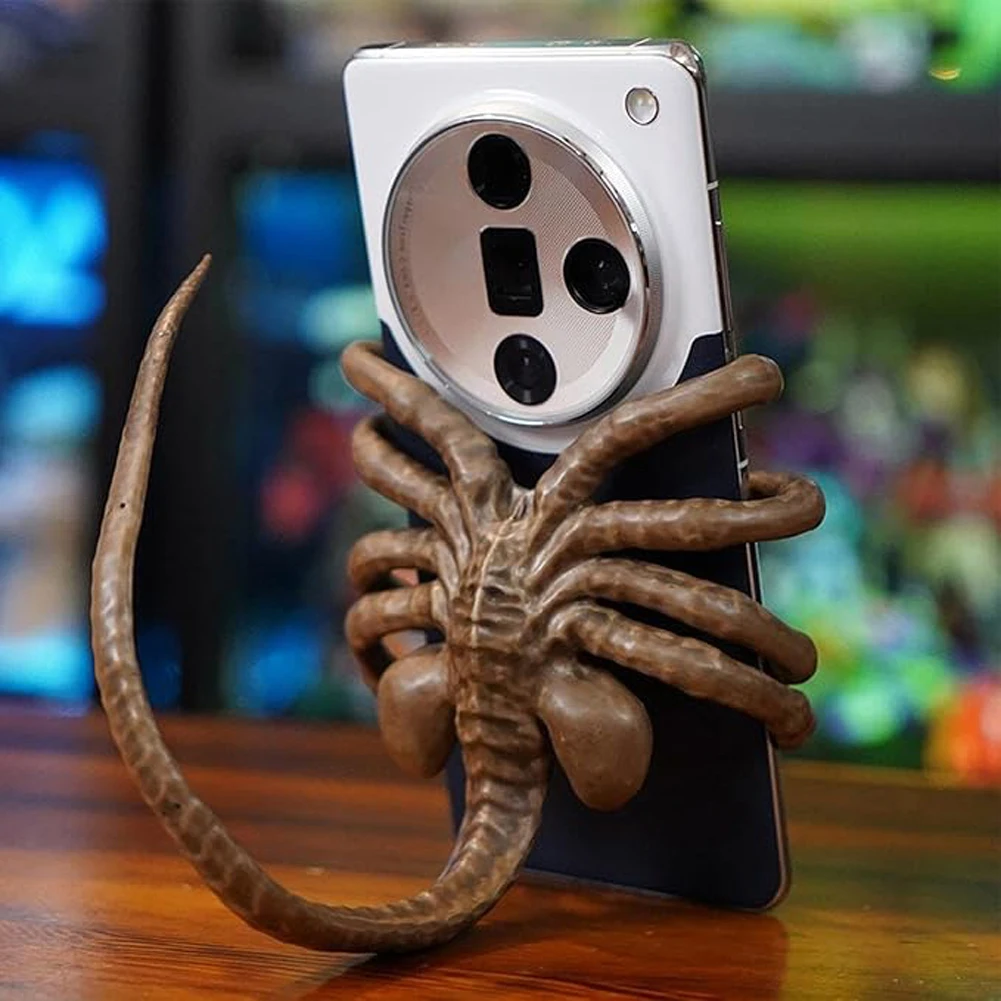 Facehugger Phone Holder Adjustable Mobile Phone Stand with Alien Octopus Tentacles Creative Phone Support Halloween Decor Props