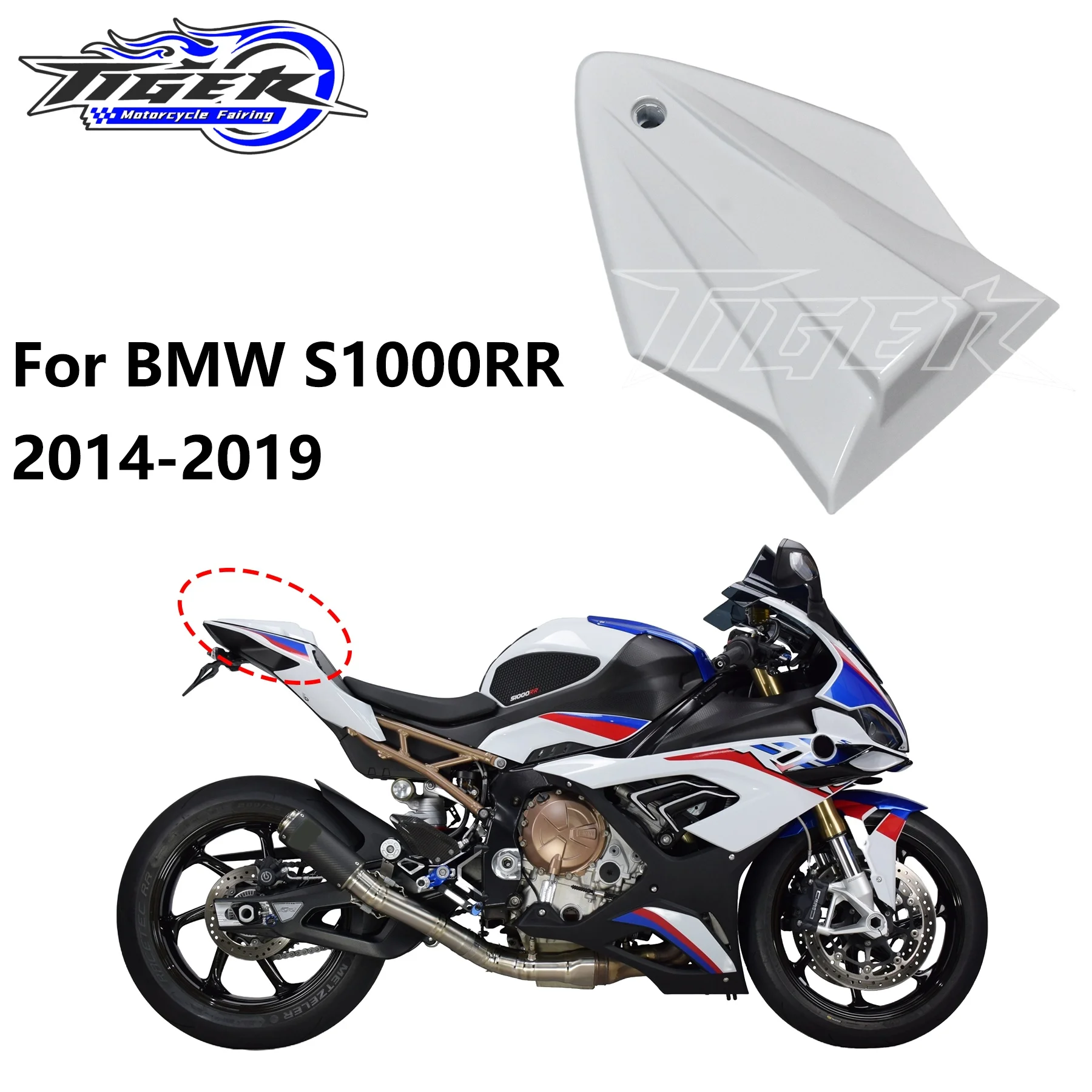 

Pillion Motorcycle Rear Seat Cover Cowl Solo Cowl Fairing Fit For BMW S1000RR S1000R 2014-2019