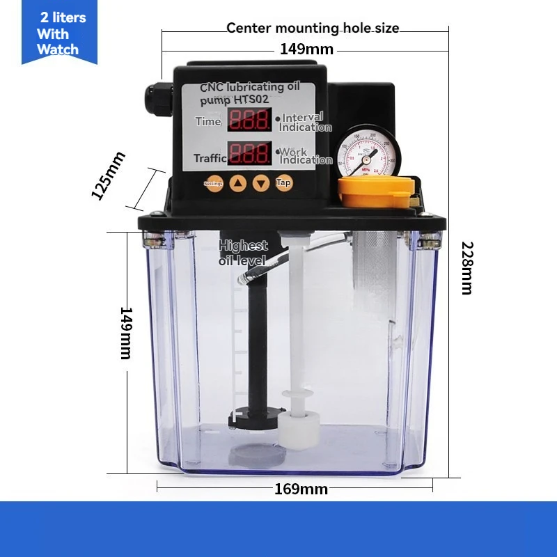 

2L 220V Lubrication Pump Injection Molding Machine Automatic Lubrication Pump Lubricator Electromagnetic Lubrication Oil Pump