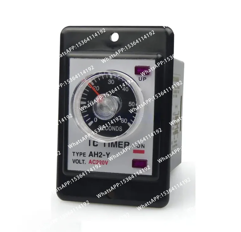 AH2-Y 8-Pin DPDT 10S/60S/60M AC220V Power on Delay Timer Time Relay