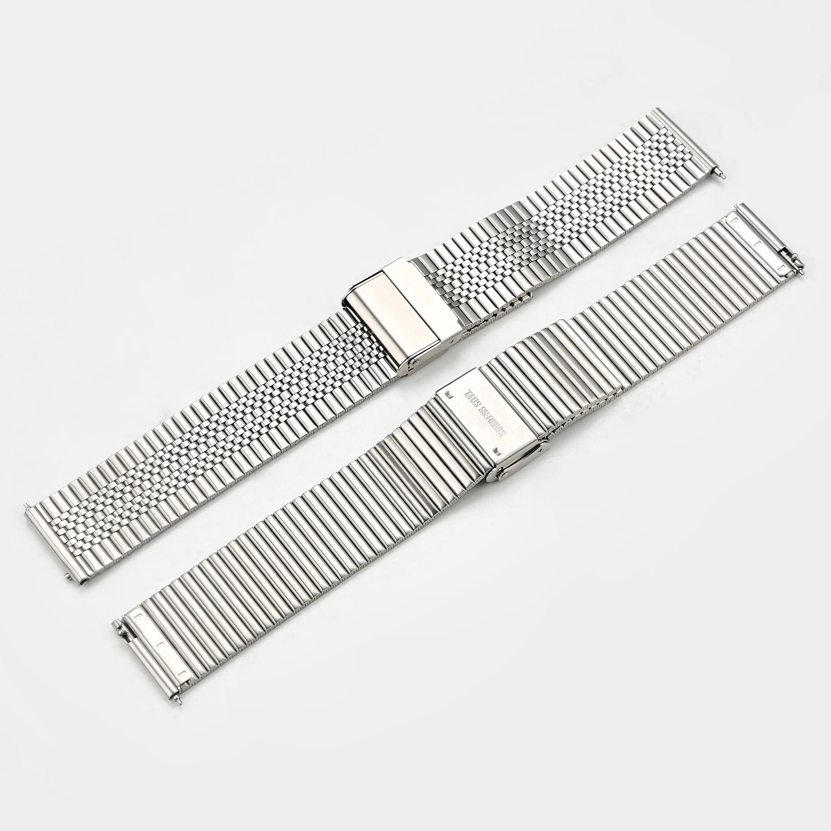 Luxury Seven Beads Solid Stainless Steel Quick Release Watch Band Men Replacement Strap 20mm 22mm