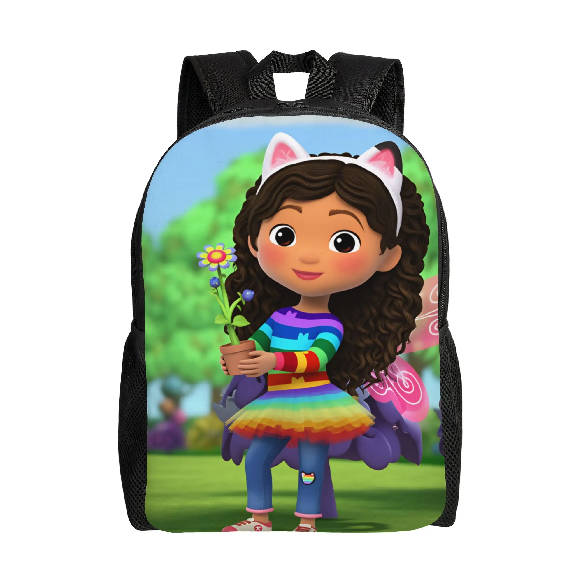 

Custom 3D Print Cartoon Gabbys Dollhouse Backpack University Backpacks Women Men Custom Soft High School Bags Novelty Rucksack