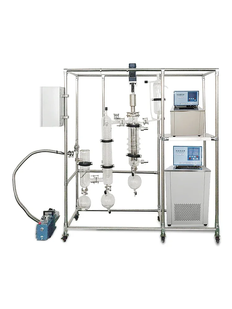 Anyan Thin Film Evaporator Glass Unit Molecular Distillation Concentration Purification Separator Laboratory Equipment