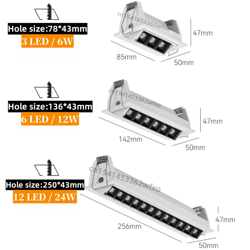 Bild 6: Smarte Tuya DALI Mini-Downlights, LED-Spotlights, Einbau-Deckenleuchten, COB-Gitterleuchten, Wohnzimmer-Innenbeleuchtung