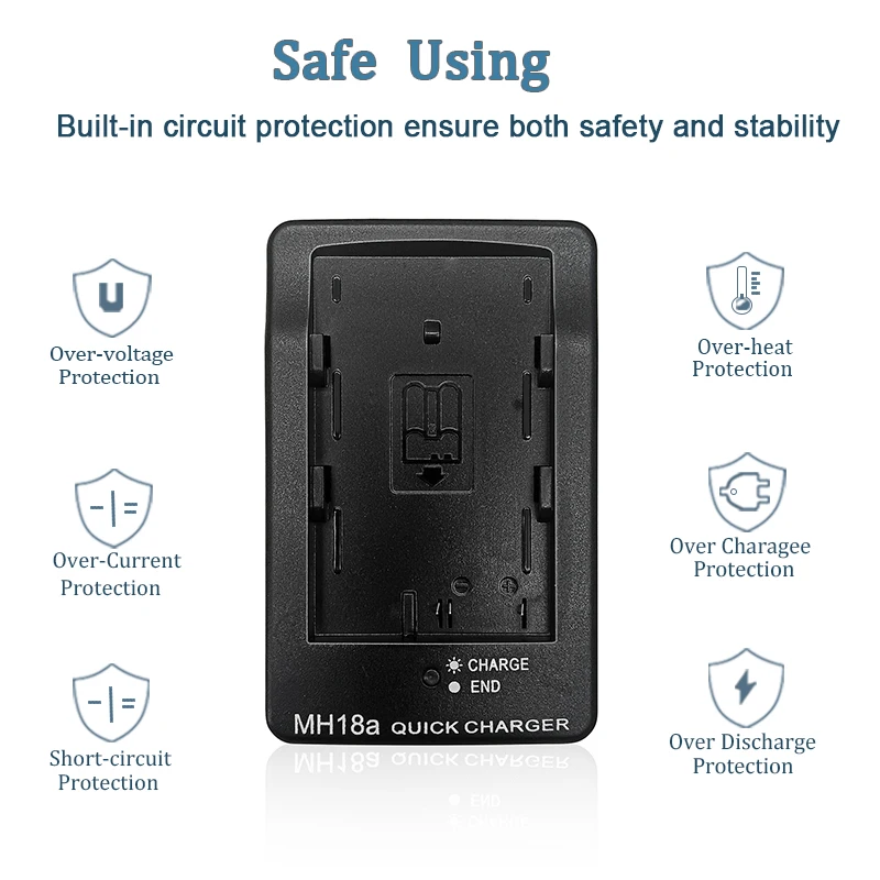 MH-18 MH18A Battery Charger for Nikon EN-EL3E D50 D70 D100 D80 D200 D90 D300 EN-EL3E EL3A EL3E D100SLR D700 D70S MH-18A
