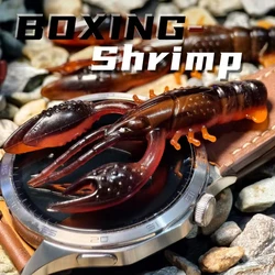 HAIMALUO Soft Lure TPE Lobster Bait 65mm 3.6g Hammer Shrimp Bait Crayfish Worm Shad Lobster Fishing Lures